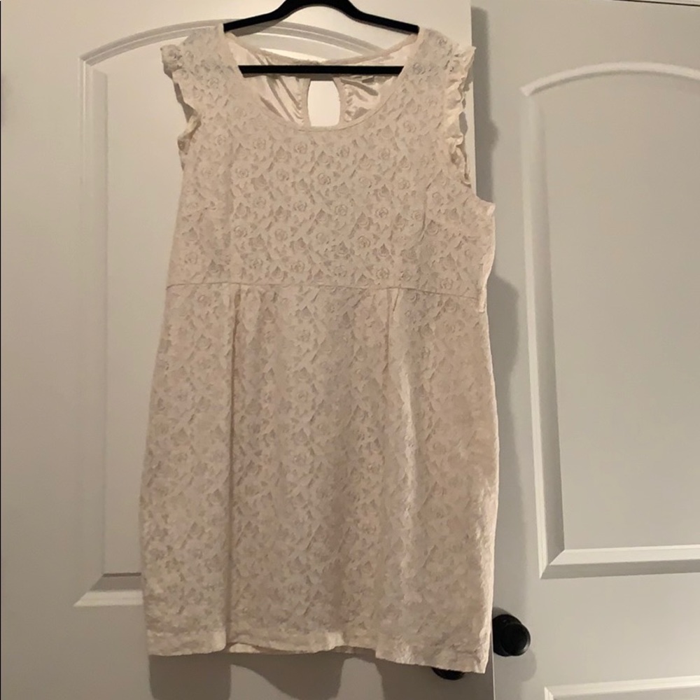 Cream lace dress